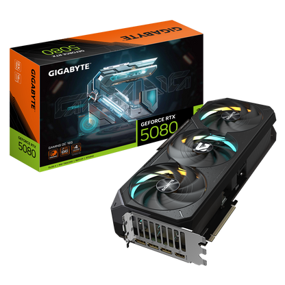 Tarjeta de video GIGABYTE GeForce RTX 5080 GAMING OC 16G, PCIe Gen 5.0